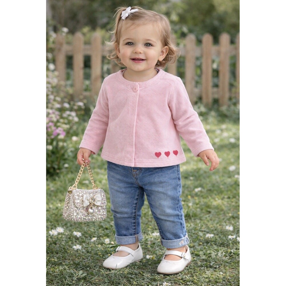 Jacadi Baby Girl Heirloom Sweater - Cardigan Luxury French Designer NWT 6M